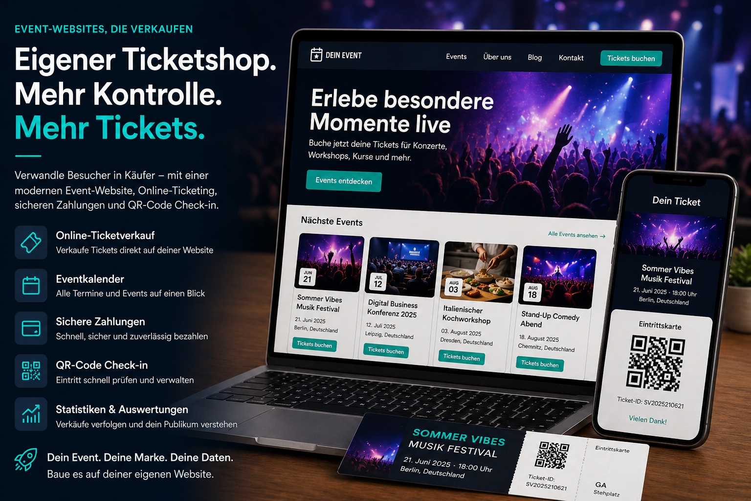 Own Ticket Shop vs. Third-Party Platforms: Why Event Websites Need to Sell