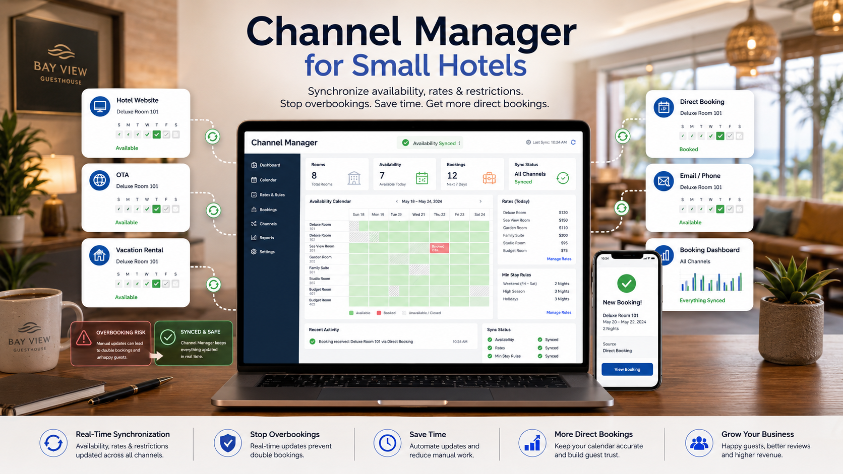 Channel Manager for Small Hotels: Stop Overbookings Before They Cost You Guests