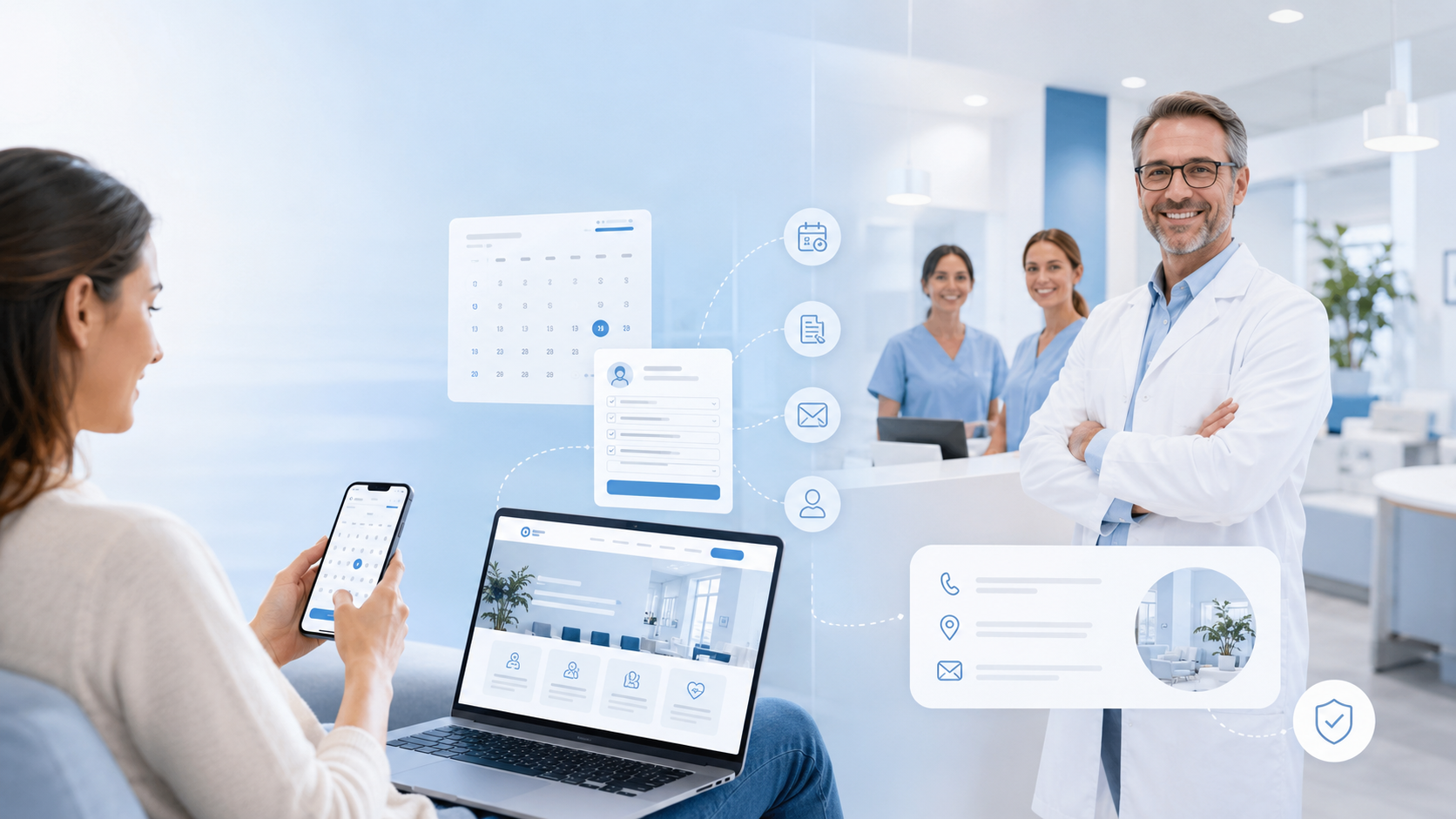 Medical Practice Website: Booking, Forms, Costs