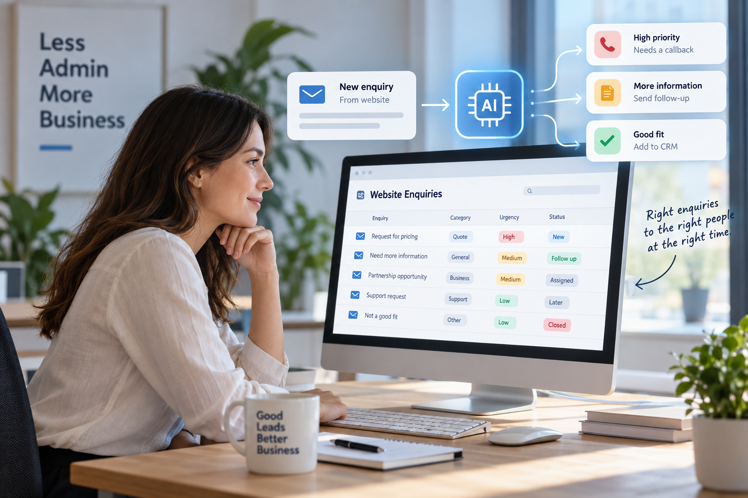 Website-Anfragen automatisch qualifizieren