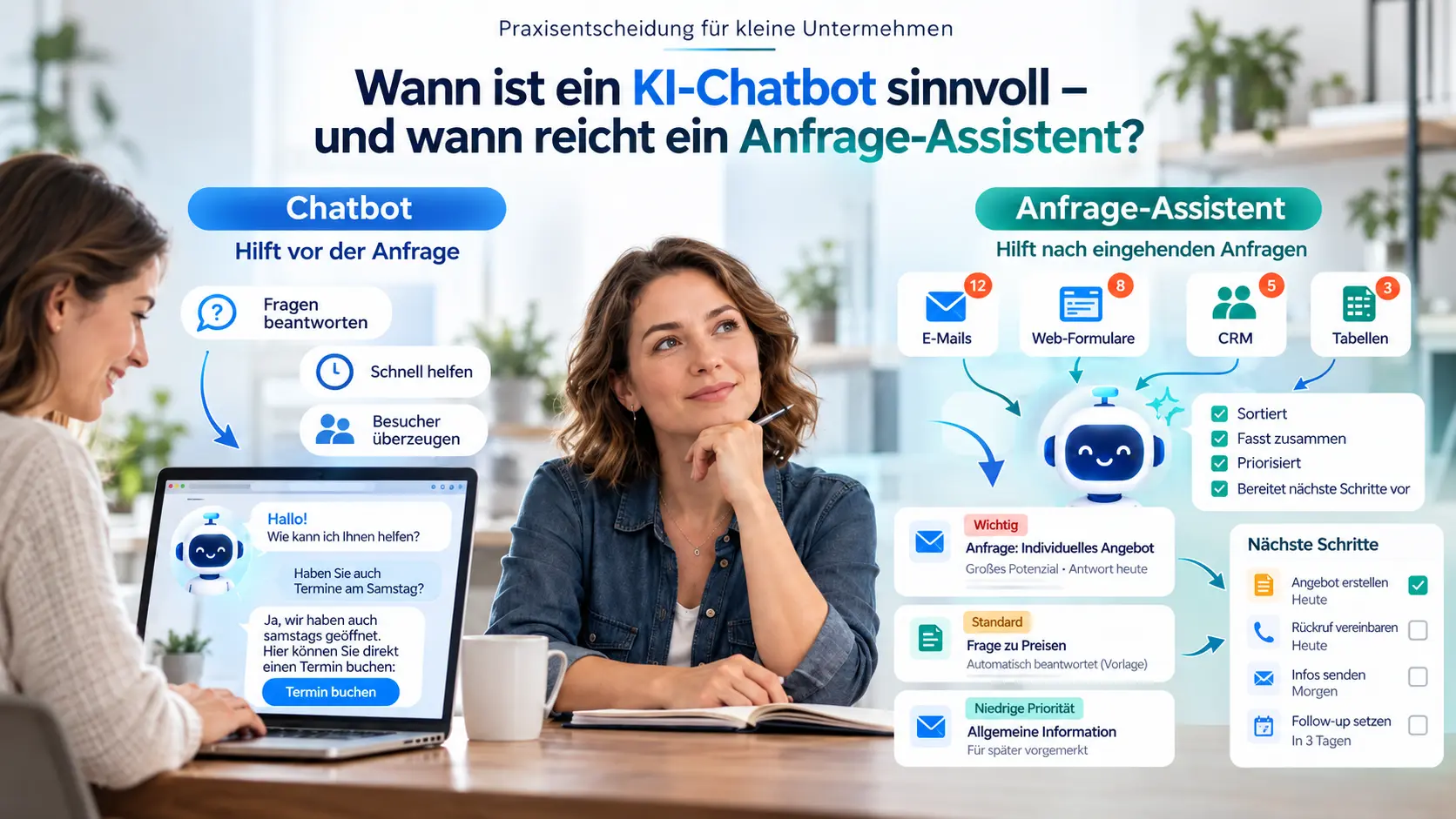 KI-Chatbot oder Anfrage-Assistent?